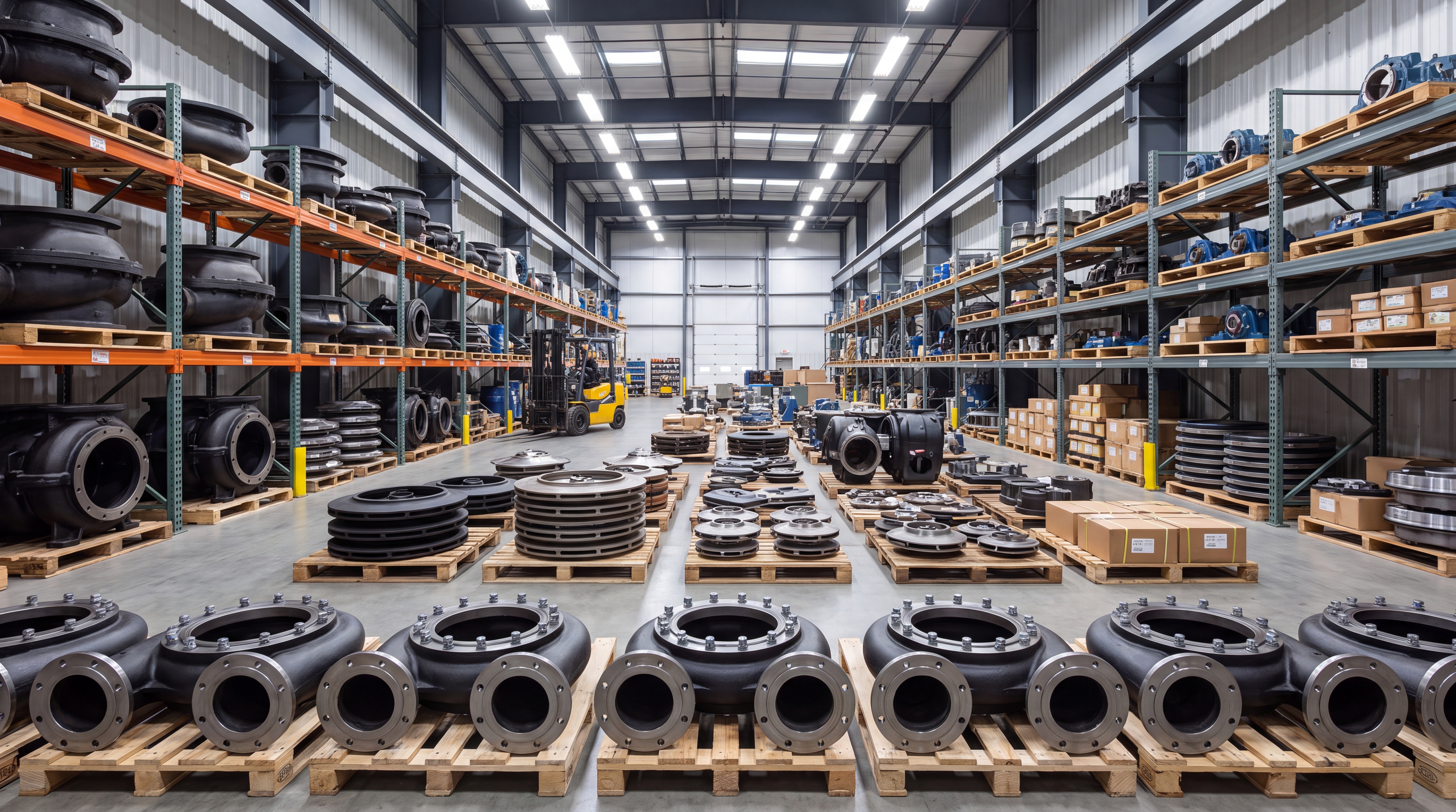 Entrepôt logistique pour expédition de pièces de rechange minières depuis la Chine vers l'Afrique de l'Ouest